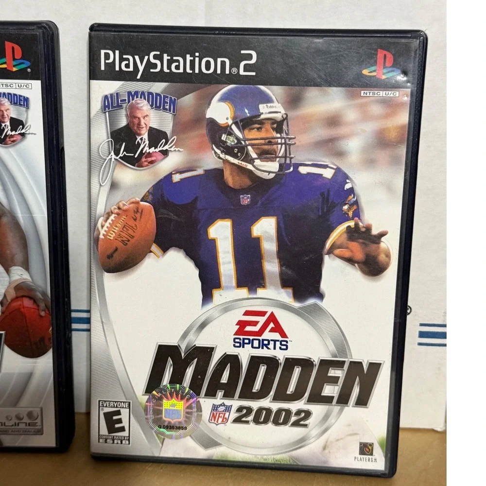 Madden NFL 2002 & 2004 PS2 Bundle Sony PlayStation 2 Michael Vick Vick CIB Lot